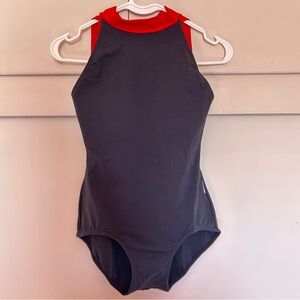 Ballet Beautiful Black and Red Leotard NWT size M